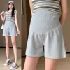 Shorts de Maternidad Verano Estilo Delgado para Uso al Aire Libre 2026 Modelo Nuevo, Pantalones de Pierna Ancha Que No Aprietan el Vientre, Largo Tres Cuartos Ropa de Maternidad de Verano