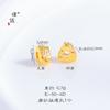 Chapado al vacío durante mucho tiempo no se decolora oro accesorios diy espaciador Ruyi Xiangyun moneda lingote cuentas material para pulsera