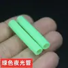 Tubo que Brilla en la Oscuridad Tubo Fluorescente Luminoso Nocturno Tubo de Luz de Plástico Blando Gancho para Calamares Tubo de Soplo Cuerda de Gancho Accesorios