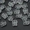 Nuevo colgante pequeño de cristal esmaltado con forma de animal, 10 mm, con cuentas de cristal de conejo de dibujos animados, pendientes, pulseras y collares, accesorios.