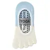 Calcetines de Pilates de cinco dedos con tiras, calcetines de yoga para mujer, calcetines cortos de dedos separados, especializados para fitness y deportes de interior, antideslizantes, Zhuji