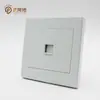 Panel de socket de red de banda ancha de seis tipos de tres agujeros de doble puerto para computadora de cuatro posiciones CAT6 para piano 86 oculto