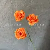 Flor de Rosa Artificial com 3 Cabeças, Rosa de Diamante Sem Folhas, para Casamento, Hotel, Decoração de Casa, Paisagismo, Arranjos de Flores, Atacado, Transfronteiriço