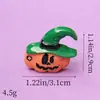 Halloween Resina Morcego Preto e Branco Fantasma Abóbora Acessórios Suprimento Transfronteiriço Acessórios para Joias DIY Aro de Cabelo Capa de Celular