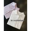 Camisa informal de lino francés estilo antiguo con ramio, ligera y fina, con protección solar y aire acondicionado, blusa de lino para mujer F0723Y