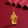 Prata Pura 999 Novo Estilo Chinês Bússola dos Oito Tesouros Cabaça de Guanyin Colar de Guanyin Novo Modelo Popular Colar do Ano Zodiacal Presente