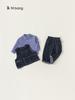 Bangxuan Conjunto de Tres Piezas Chaleco de Mezclilla para Niños Camisa a Cuadros de Otoño Chaqueta de Mezclilla Estilo Coreano Atuendo Moderno para Niños