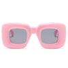 Liquidación 3386 gafas de sol inflables tipo caja y2k transfronterizas europeas y americanas Amazon retro UV400 anti-ultravioleta tendencia