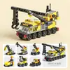Bloques de Construcción Pequeños Bomberos Policía Tanque Militar Bloques de Construcción Ensamblaje y Montaje Juguetes Educativos para Niños