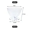 Mesa de Sobremesa Mini Copo Copo de Mousse Copo Plástico Transparente Alto Descartável Mesa de Sobremesa Bolo Pudim Comercial