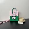 Nova Bolsa Tricotada de Grande Capacidade Bolsa para Celular Nicho Bolsa Transversal de Ombro Senso de Alta Qualidade Ins Desenho Animado Moda Bolsa de Mão