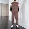 Moletom com Gola Redonda Masculino Moda Primavera e Outono Marca Americana Camiseta de Manga Longa Toque de Alta Qualidade Streetwear Casual