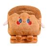 Lindo Peluche de Rebanada de Pan Tostado Calentador de Manos Calentador de Manos Manta Grande Hogar Coche Siesta Cojín Multiusos