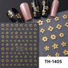 Adesivos de Nail Art Novos Transfronteiriços Full Beauty com Verso Adesivo Estilo Doce Camélia Flores Pequenas Adesivos de Unha Adesivos