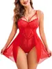 Atacado Popular Transfronteiriço Europeu e Americano Lingerie Sexy Renda Vazada Transparente Tamanho Grande Macacão Sexy Fábrica de Origem