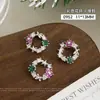 Corona de Lazos de Zirconia Accesorios para Uñas Venta Caliente Colgante de Campana Reno Navidad DIY Copo de Nieve Decoraciones de Pedrería para Uñas