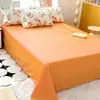 Juego de Cama de Cuatro Piezas para Todas las Estaciones, Nuevo Modelo 2025, Sábana de Tela Cepillada, Funda de Edredón, Juego de Tres Piezas para Dormitorio de Estudiante Individual