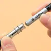Estuche de lápices corto de doble cabezal extensor de pincel pluma de crecimiento porta lápices de carboncillo para bocetos extensor de lápiz varilla de extensión de varilla extensión belleza