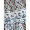 Falda Elegante Estampada de Doble Capa, Fluida, Adelgazante, Estilo Retro Artístico para Mujer, Falda de Verano Delgada de Cintura Alta Acampanada de Moda