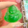 Pingente de Guanyin Buda de gelo verde Bashan, fivela da paz com padrão na cor jadeíte, pingente de jadeíte de vidro, jade de quartzo
