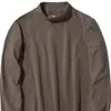 Ropa de Hombre Unisex para Otoño/Invierno, Manga Larga, Cuello Medio Alto, Cortavientos, Cálida, Capa Interior de Forro Polar Imitación Cepillado Doble Cara, Camiseta Básica de Color Liso