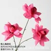 Flor artificial rosa vermelha flor laranja simulação rosa flor artificial salão de casamento decoração para casa flor artificial atacado