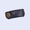 Estojo Suave de Couro PU Preto com Botão de Pressão, Estojo Triangular para Óculos de Sol com Botão, Caixa Dobrável Portátil para Armazenamento de Óculos de Sol