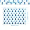 Papel de Seda Natalino Azul WX 17g Papel de Embrulho à Prova de Umidade para Presentes Doces Floco de Neve Rena Papel de Seda Decorativo