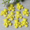 Botão de Urso de Plástico com Dois Olhos Botão de Urso Polar Cartoon Feito à Mão DIY Botão Decorativo para Chapéu Vestido de Ursinho Teddy