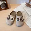 Sapatos de Inverno Simples Estilo Coreano para Meninas Pantufas de Pelúcia Cabeça de Pão Chegada Nova Primavera/Outono Calçados Slip-on Preguiçosos Sapatos Birkenstock