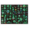 Pegatinas de tatuaje infantiles de Halloween pegatinas luminosas flash maquillaje luminoso fluorescente seguro pegatinas de tatuaje de dibujos animados al por mayor