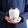 Latas de Té Cerámicas Latas Vacías Latas Grandes Selladas Hogareñas Té Verde Té Negro Pu'er Longjing Tanques de Almacenamiento Tanques de Almacenamiento de Té a Prueba de Humedad