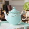 Conjunto de Xícara e Pires de Café Cerâmica Luxo Leve Porcelana Ossos Xícara de Chá Flor Prato Estilo Nórdico Britânico Fresco Luxo Xícara de Chá Preto da Tarde