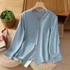Camisa de ramio vintage para mujer, blusa de algodón y lino, nuevo estilo de verano, top holgado y favorecedor, elegante camisa de lino, talla grande, ligero