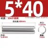 Acero Inoxidable 304 Pasador Cilíndrico Elástico Pasador de Posicionamiento Chaveta Pasador Elástico
