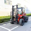 Exportação transfronteiriça de empilhadeiras a combustão interna de 3,5 toneladas, empilhadeiras off-road para todos os terrenos, transportadores a diesel de alta potência