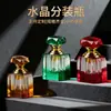 Garrafas Vazias de Cristal de Alta Transparência Feitas Sob Medida de Fábrica para Óleos Essenciais, Frascos de Perfume Estilosos e Elegantes, Garrafas de Óleo Essencial com Dosador de Amostra Seladas e à Prova de Vazamentos
