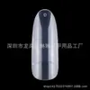 Arte de Uñas 240 Piezas Transparentes Ovaladas para Uñas Piezas para Uñas Semi-Pegadas Color Natural para Uñas Redondas para Uñas
