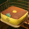 Esterilla refrigerante de dibujos animados, cojín de futón, tapete de tatami, cojín de silla de oficina de doble cara, cojín de asiento lindo y perezoso