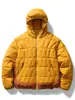 Chaqueta de plumón con capucha y patchwork para hombre FORN3, acolchado de diamantes, forro polar con cierre, ligera, cálida para invierno