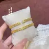 Pulseira da Sorte Moeda Oca Fushi Prata Pura 999.9, Pulseira Aberta Simples e Estilosa de Prata Pura, Mais Vendida em Transmissões ao Vivo