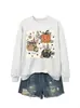 Amazon eBay sitio independiente moda casual mujer tres flor de calabaza estrella otoño e invierno nuevo sudadera comercio exterior