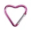 Mosquetón en Forma de Corazón 44*40mm Hebilla Colgante de Calidad Hebilla de Mochila Hebilla de Botella de Agua en Forma de Corazón Mosquetón de Aleación de Aluminio
