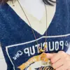 Colar com Pingente de Cachorro de Couro Cerâmica Aveludado Estilo Coreano Corrente de Clavícula Simples de Nicho Acessório Versátil Elegante de Alta Qualidade