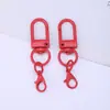 Chaveiro Giratório Colorido Fecho de Porta Pequeno em Forma de U Laqueado Multicolorido Acessórios de Ferragem Fecho Lagosta Pingente DIY Fivela de Pendurar