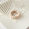 Nuevo anillo para el pelo grueso estilo japonés ~ Combinación universal simple Sin dañar el cabello Sin costuras Alta elasticidad Marrón Anillo para el pelo de celebridad de Internet Tocado
