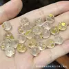 Coleção de Cristal Branco Natural, Contas de Abóbora, Contas de Flor de Maracujá, Acessórios Artesanais, Pulseiras DIY Feitas à Mão, Joias da Moda