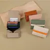 Portatarjetas de Acordeón de Cuero Genuino Estilo Japonés Transfronterizo, Billetera Pequeña para Monedas con Múltiples Ranuras para Tarjetas, Cartera Plegable Ultradelgada Estilo Japonés