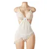 2026 Camisón Sexy de Encaje Transparente Puro Deseo Conjunto de Vestido de Tirantes para Casa