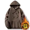 Sudadera con capucha de forro polar grueso para hombre, Otoño/Invierno 2026, Chaqueta casual de talla grande para hombre